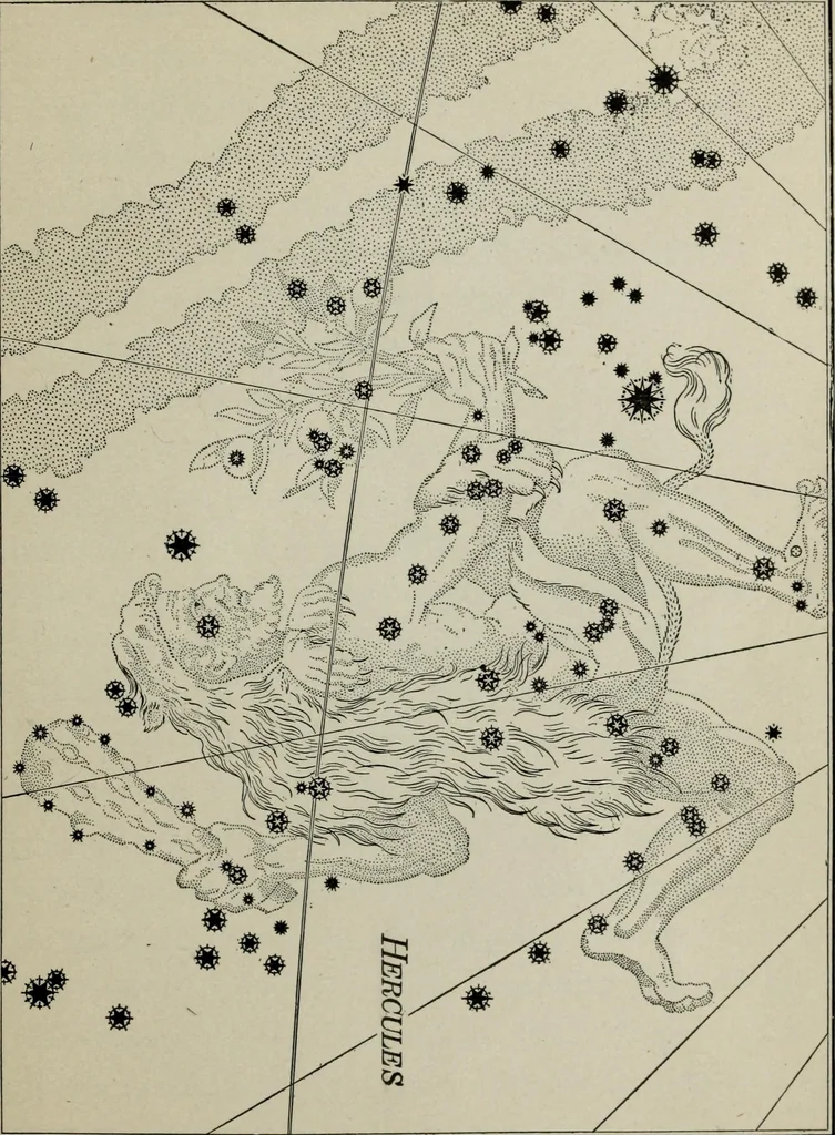 An illustration from The stars in song and legend, 1901, leaf 142