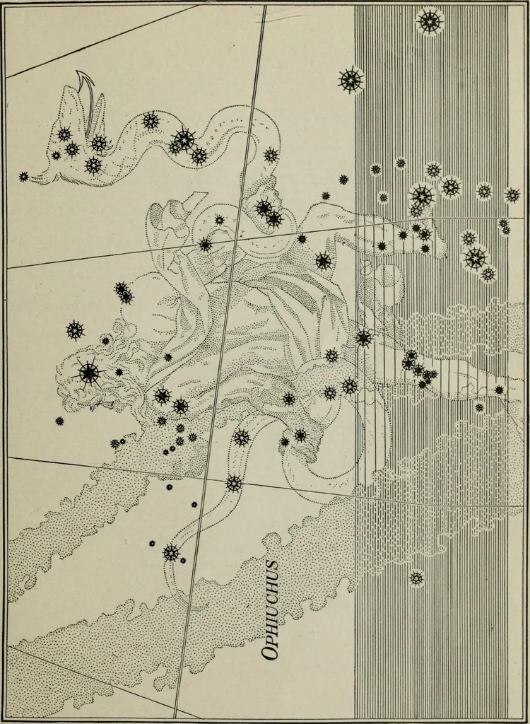 An illustration from The stars in song and legend, 1901, leaf 146