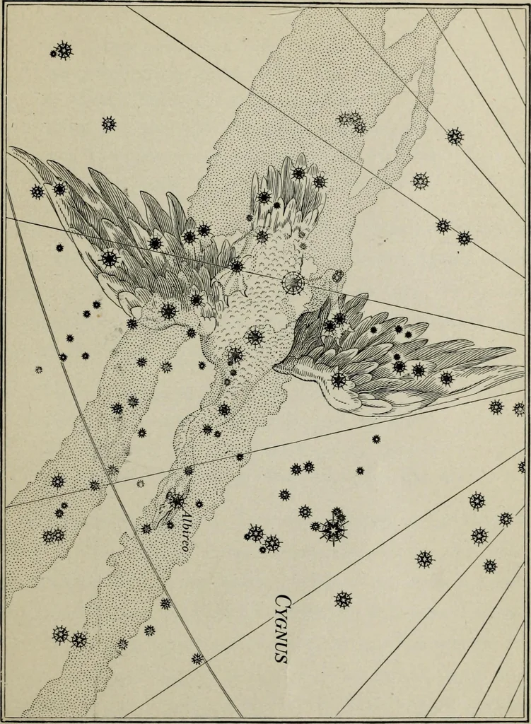 An illustration from The stars in song and legend, 1901, leaf 154
