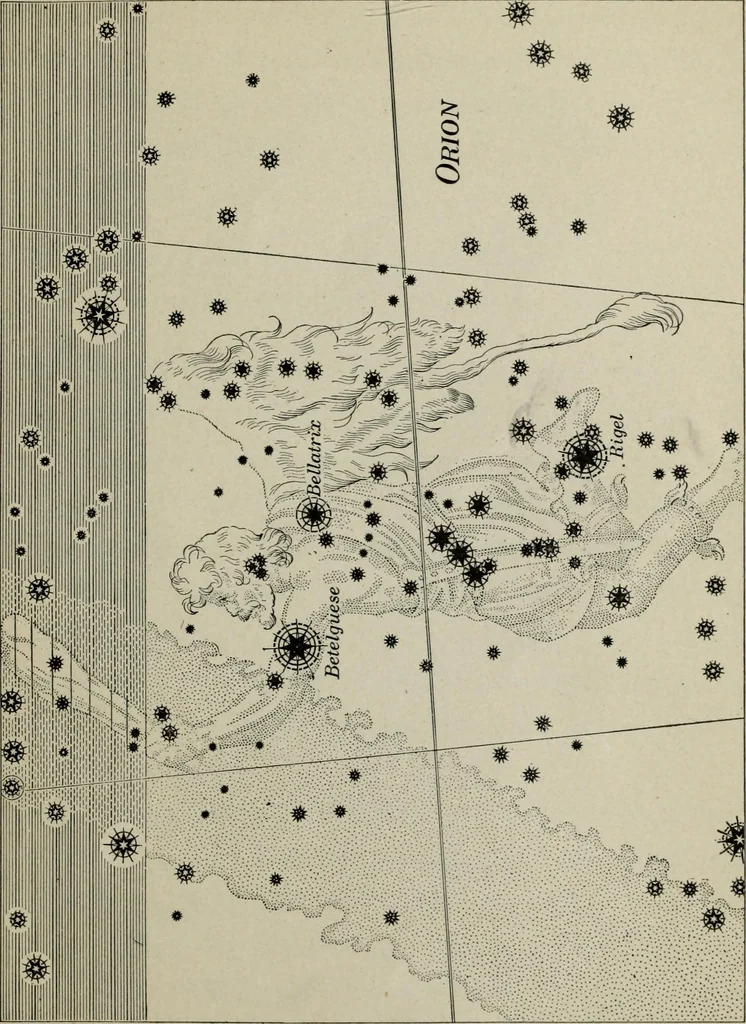 An illustration from The stars in song and legend, 1901, leaf 166