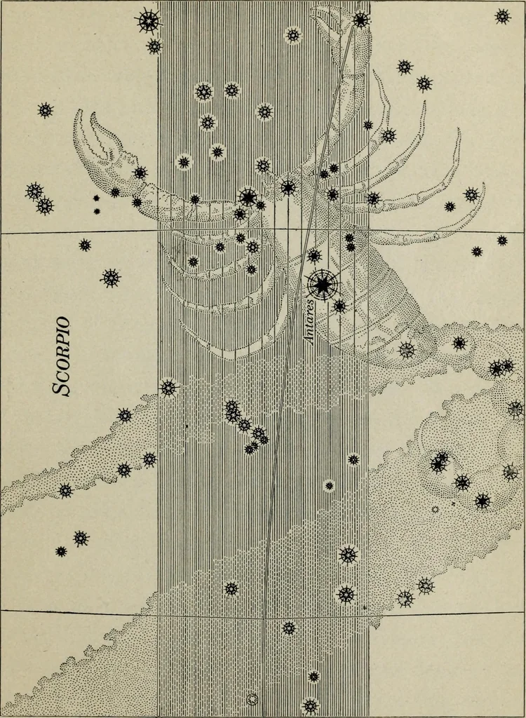 An illustration from The stars in song and legend, 1901, leaf 50
