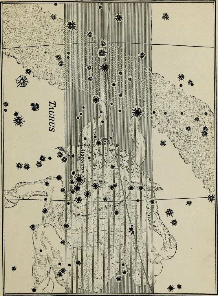An illustration from The stars in song and legend, 1901, leaf 64