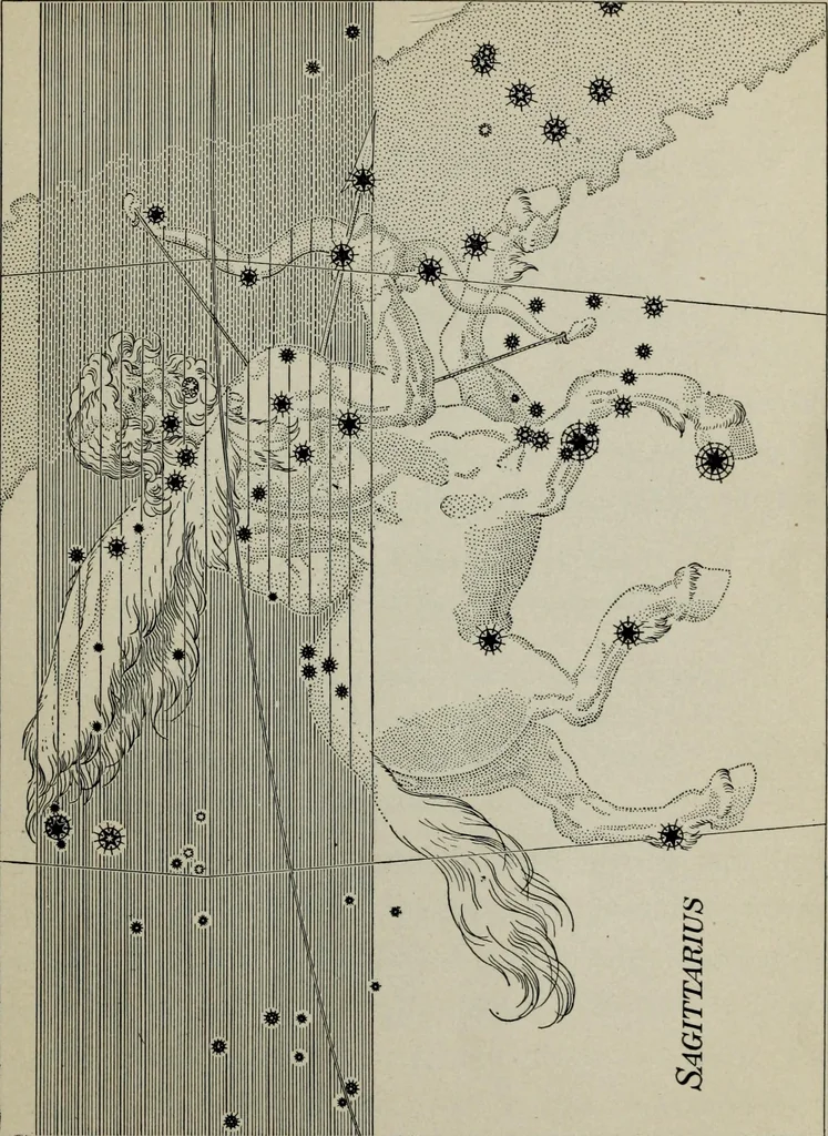 An illustration from The stars in song and legend, 1901, leaf 94