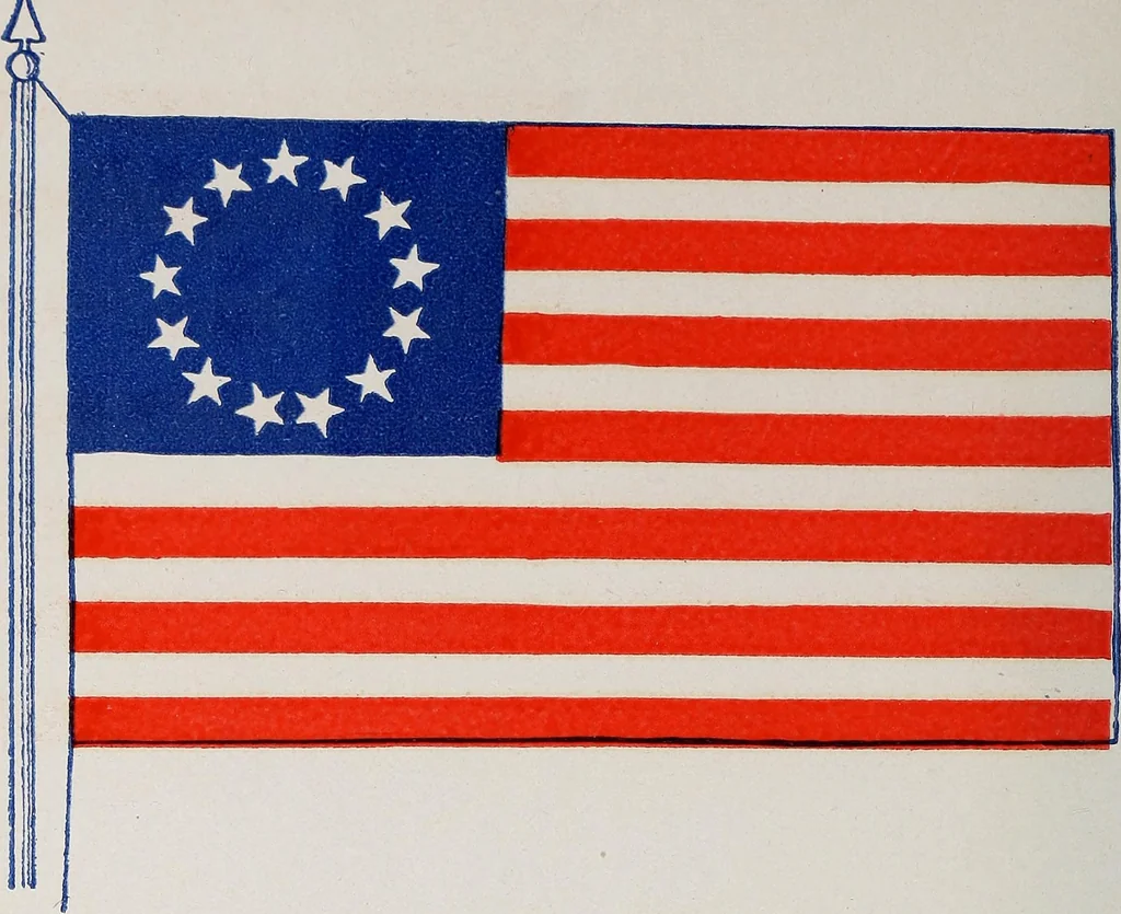 An illustration from The stars and stripes, from Washington to Wilson, 1777-1914 .., 1914, leaf 25