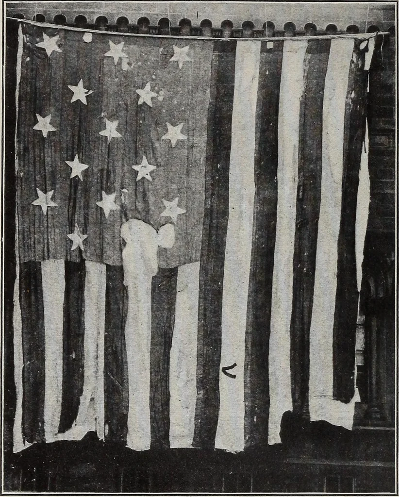 An illustration from The stars and stripes, from Washington to Wilson, 1777-1914 .., 1914, leaf 39