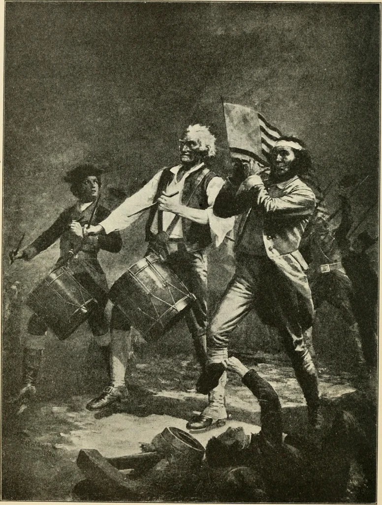 An illustration from The stars and stripes; a history of the United States flag, 1915, leaf 7