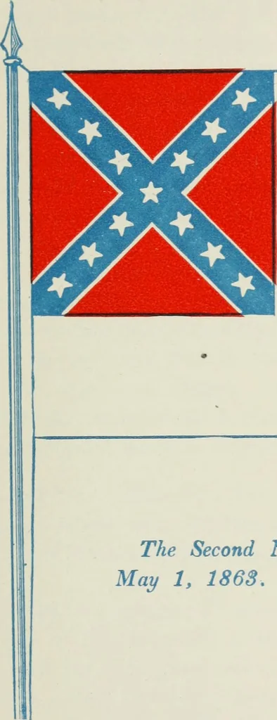 An illustration from The stars and stripes and other American flags, including their origin and history, army and navy regulations concerning the national standard and ensign, flag making, salutes, improvised, unique, and combination flags, flag legislation, and many associations of American flags, including their origin of the name "Old glory," with songs and their origin, 1914, leaf 394