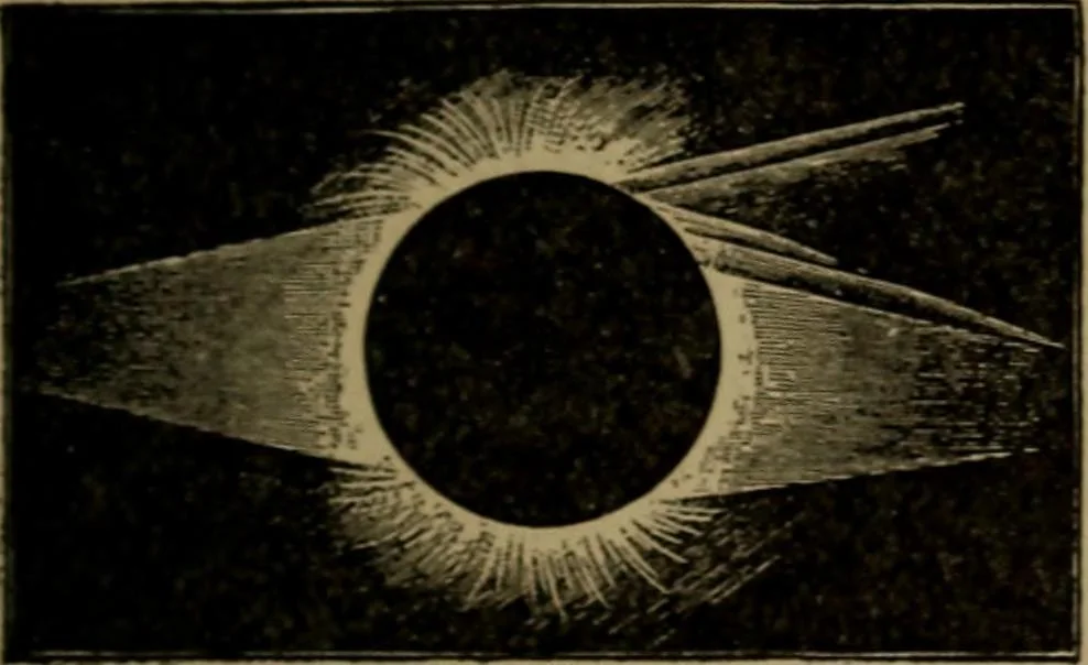 An illustration from Stars and telescopes; a hand-book of popular astronomy, founded on the 9th ed. of Lynn's Celestial motions, 1899, leaf 130