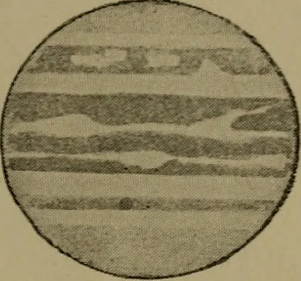 An illustration from Stars and telescopes; a hand-book of popular astronomy, founded on the 9th ed. of Lynn's Celestial motions, 1899, leaf 170