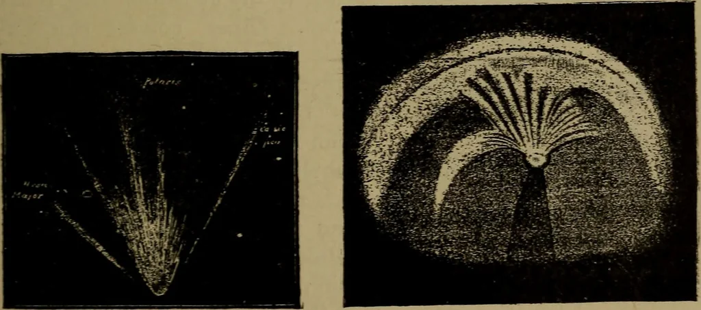 An illustration from Stars and telescopes; a hand-book of popular astronomy, founded on the 9th ed. of Lynn's Celestial motions, 1899, leaf 238