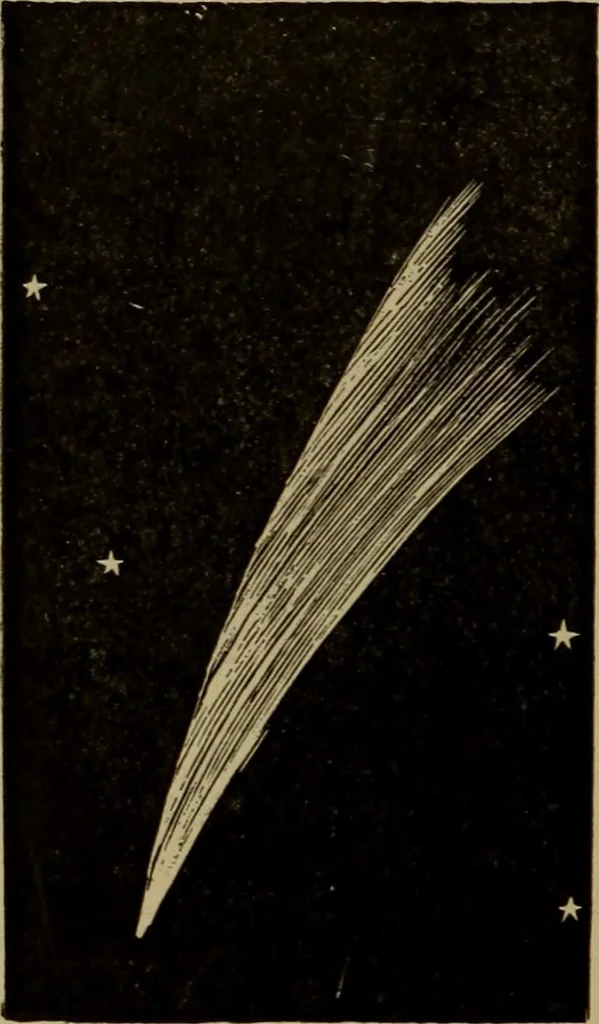 An illustration from Stars and telescopes; a hand-book of popular astronomy, founded on the 9th ed. of Lynn's Celestial motions, 1899, leaf 239