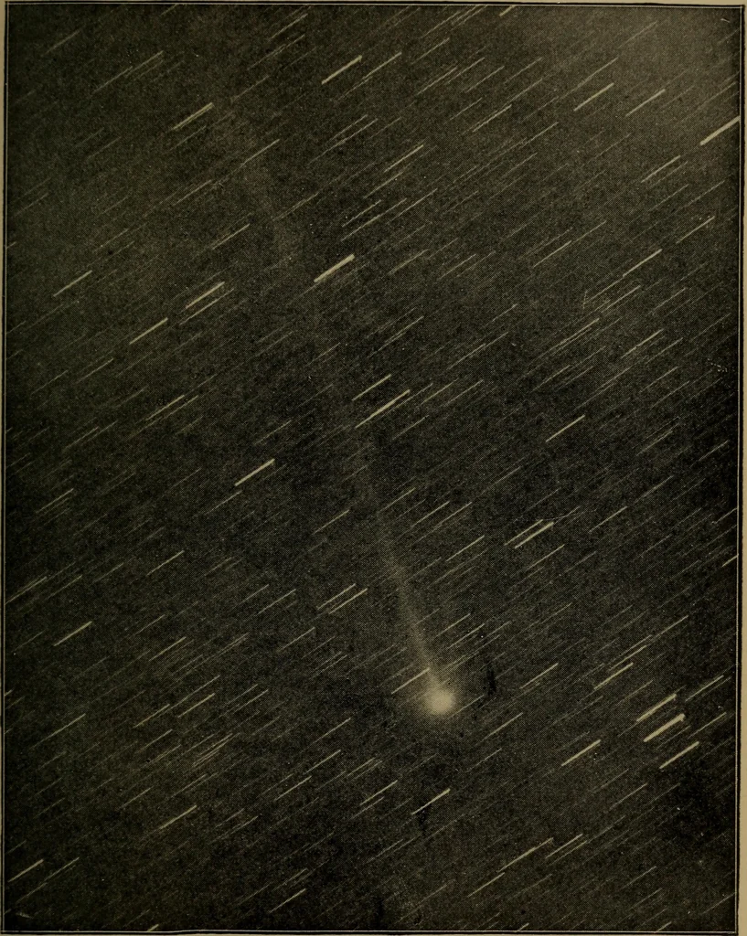 An illustration from Stars and telescopes; a hand-book of popular astronomy, founded on the 9th ed. of Lynn's Celestial motions, 1899, leaf 256