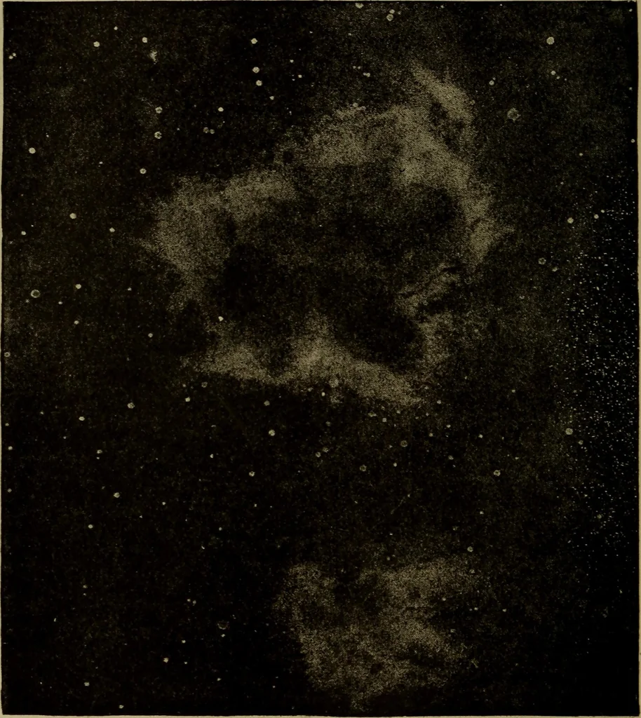 An illustration from Stars and telescopes; a hand-book of popular astronomy, founded on the 9th ed. of Lynn's Celestial motions, 1899, leaf 297