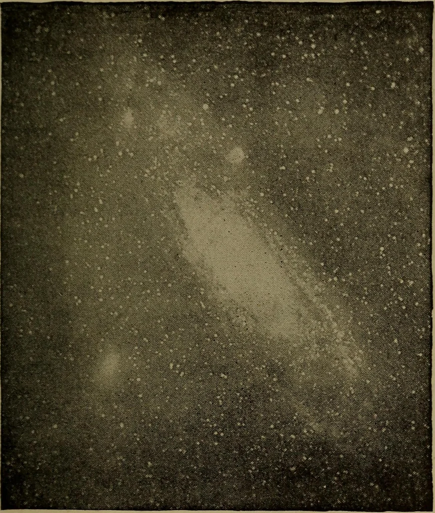 An illustration from Stars and telescopes; a hand-book of popular astronomy, founded on the 9th ed. of Lynn's Celestial motions, 1899, leaf 302