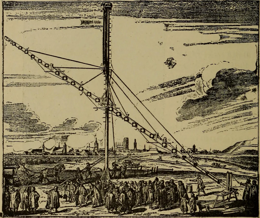 An illustration from Stars and telescopes; a hand-book of popular astronomy, founded on the 9th ed. of Lynn's Celestial motions, 1899, leaf 377