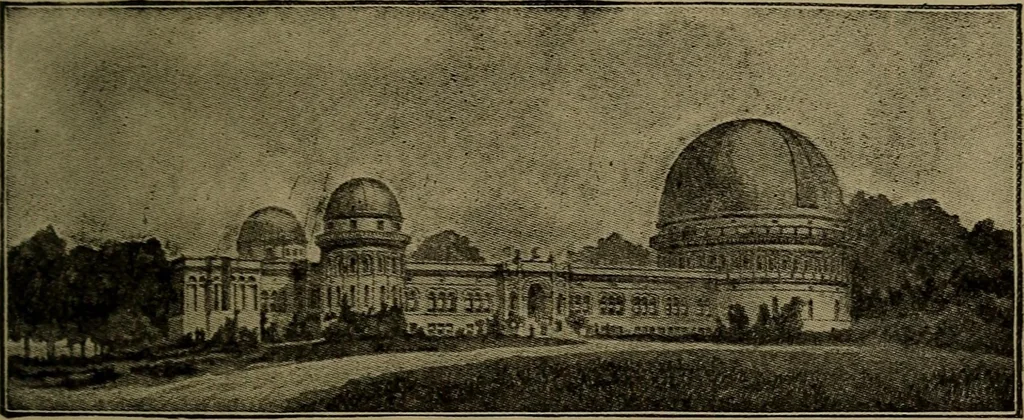 An illustration from Stars and telescopes; a hand-book of popular astronomy, founded on the 9th ed. of Lynn's Celestial motions, 1899, leaf 396