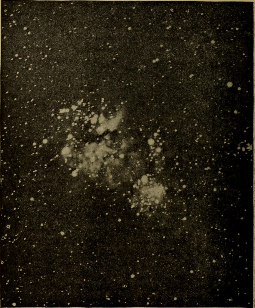 An illustration from Stars and telescopes; a hand-book of popular astronomy, founded on the 9th ed. of Lynn's Celestial motions, 1899, leaf 409
