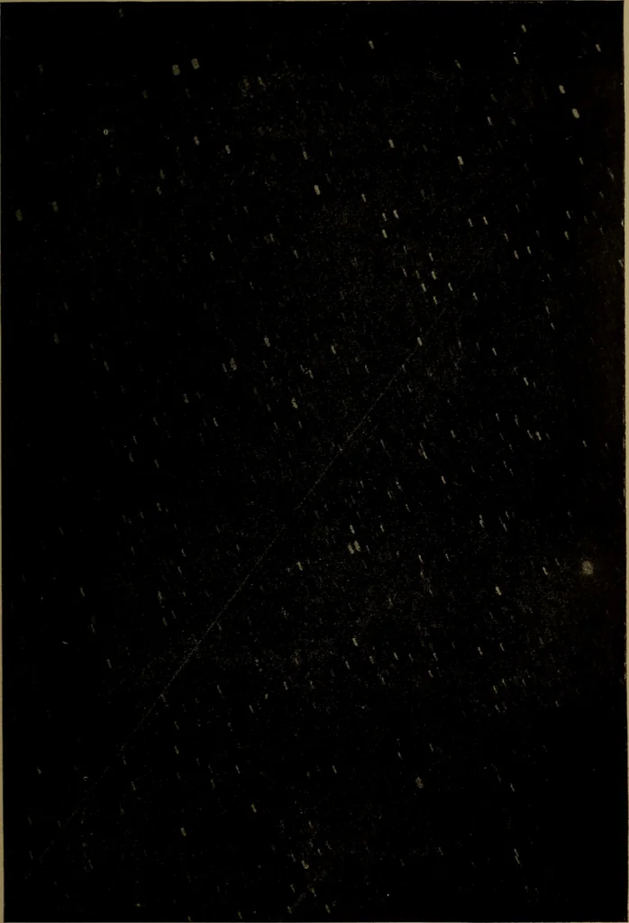 An illustration from Stars and telescopes; a hand-book of popular astronomy, founded on the 9th ed. of Lynn's Celestial motions, 1899, leaf 418
