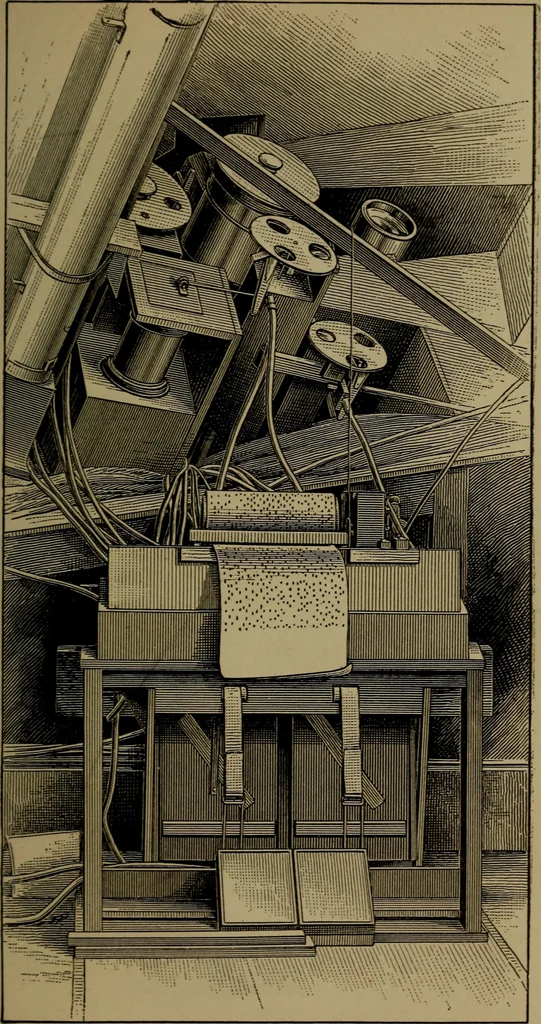 An illustration from Stars and telescopes; a hand-book of popular astronomy, founded on the 9th ed. of Lynn's Celestial motions, 1899, leaf 420