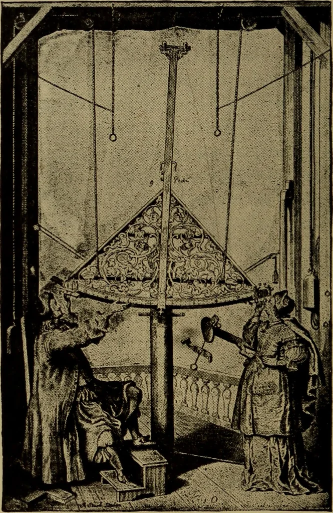 An illustration from Stars and telescopes; a hand-book of popular astronomy, founded on the 9th ed. of Lynn's Celestial motions, 1899, leaf 425