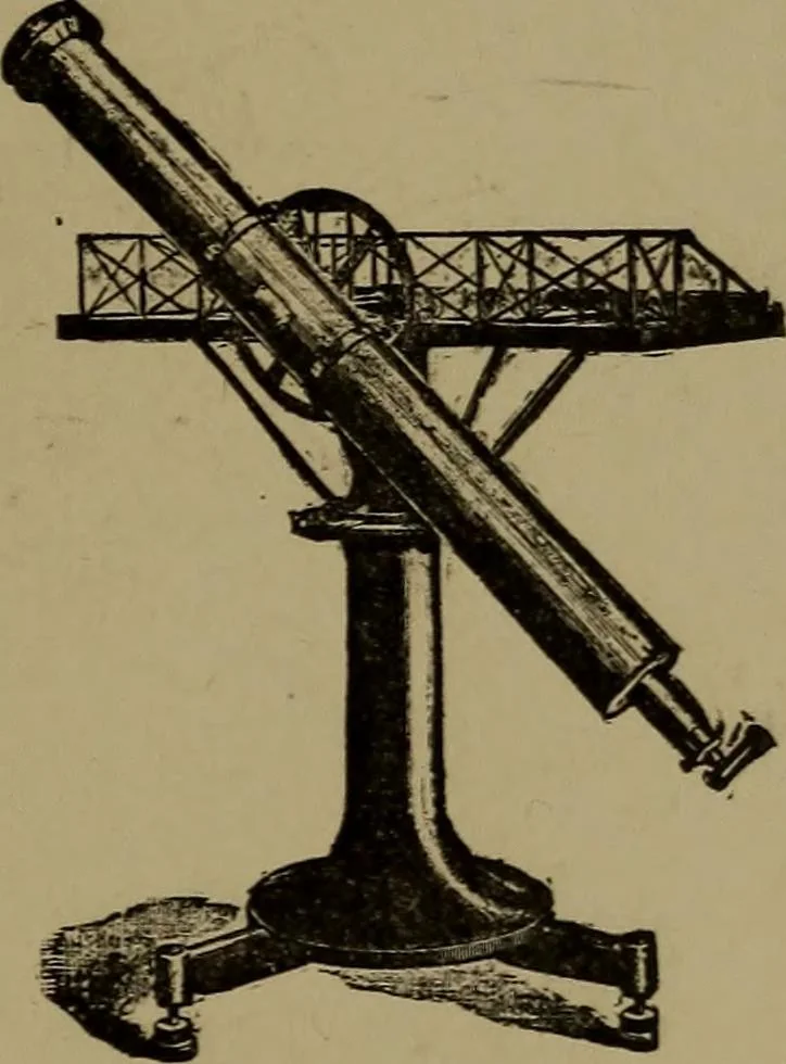 An illustration from Stars and telescopes; a hand-book of popular astronomy, founded on the 9th ed. of Lynn's Celestial motions, 1899, leaf 430