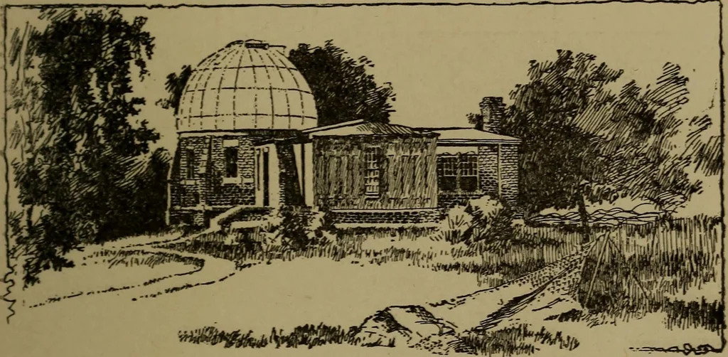 An illustration from Stars and telescopes; a hand-book of popular astronomy, founded on the 9th ed. of Lynn's Celestial motions, 1899, leaf 434