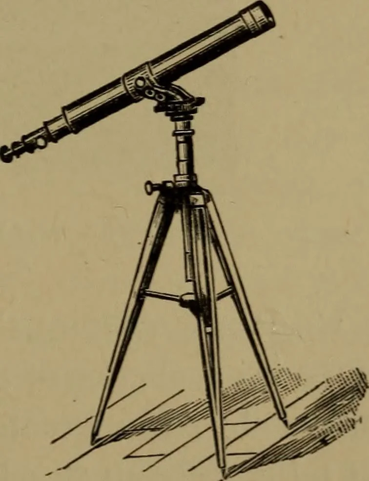 An illustration from Stars and telescopes; a hand-book of popular astronomy, founded on the 9th ed. of Lynn's Celestial motions, 1899, leaf 436