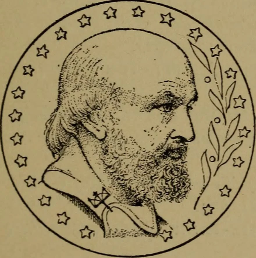 An illustration from Stars and telescopes; a hand-book of popular astronomy, founded on the 9th ed. of Lynn's Celestial motions, 1899, leaf 444