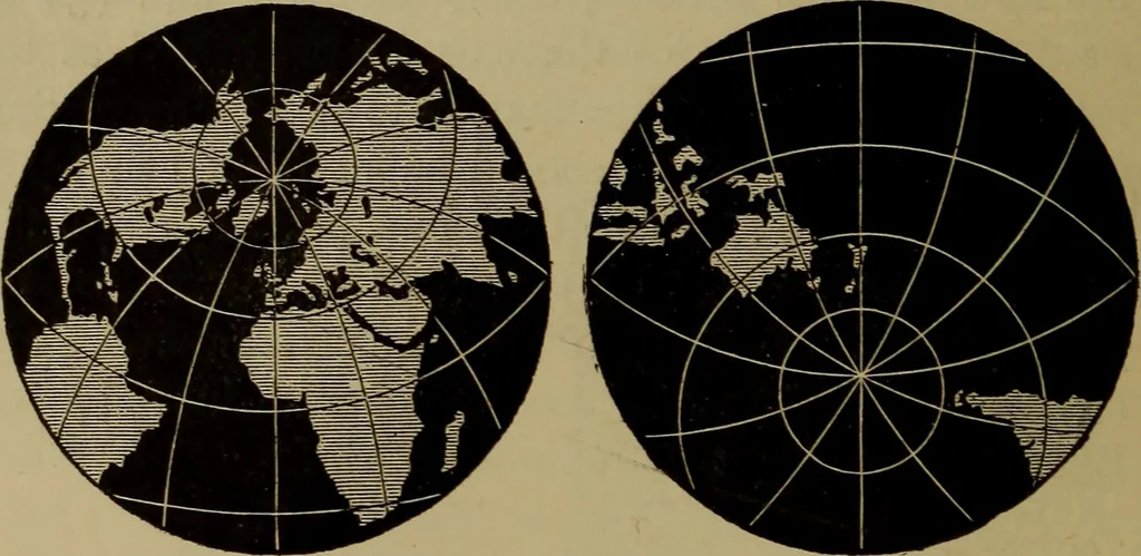 An illustration from Stars and telescopes; a hand-book of popular astronomy, founded on the 9th ed. of Lynn's Celestial motions, 1899, leaf 53