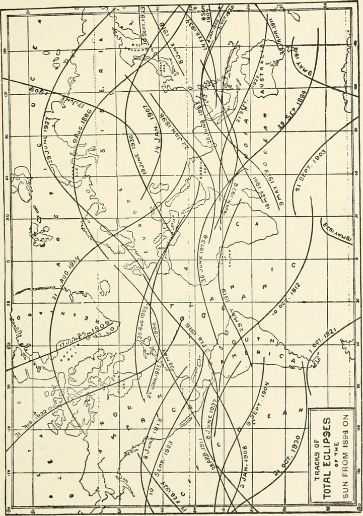An illustration from Stars and telescopes; a hand-book of popular astronomy founded on the 9th ed. of Lynn's Celestial motions, 1901, leaf 126