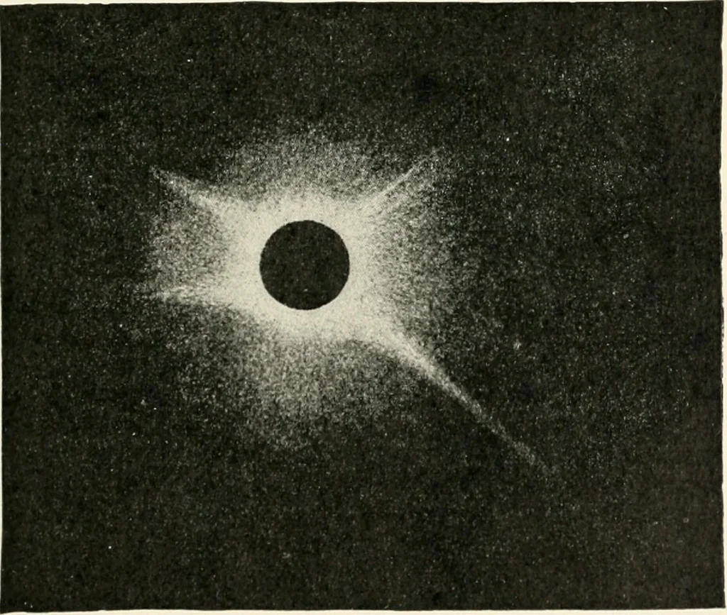 An illustration from Stars and telescopes; a hand-book of popular astronomy founded on the 9th ed. of Lynn's Celestial motions, 1901, leaf 128