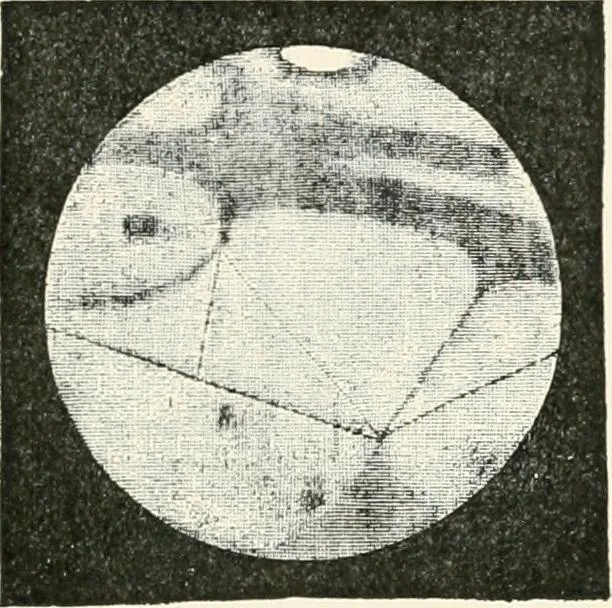 An illustration from Stars and telescopes; a hand-book of popular astronomy founded on the 9th ed. of Lynn's Celestial motions, 1901, leaf 152