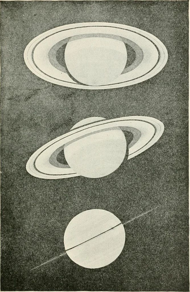 An illustration from Stars and telescopes; a hand-book of popular astronomy founded on the 9th ed. of Lynn's Celestial motions, 1901, leaf 168
