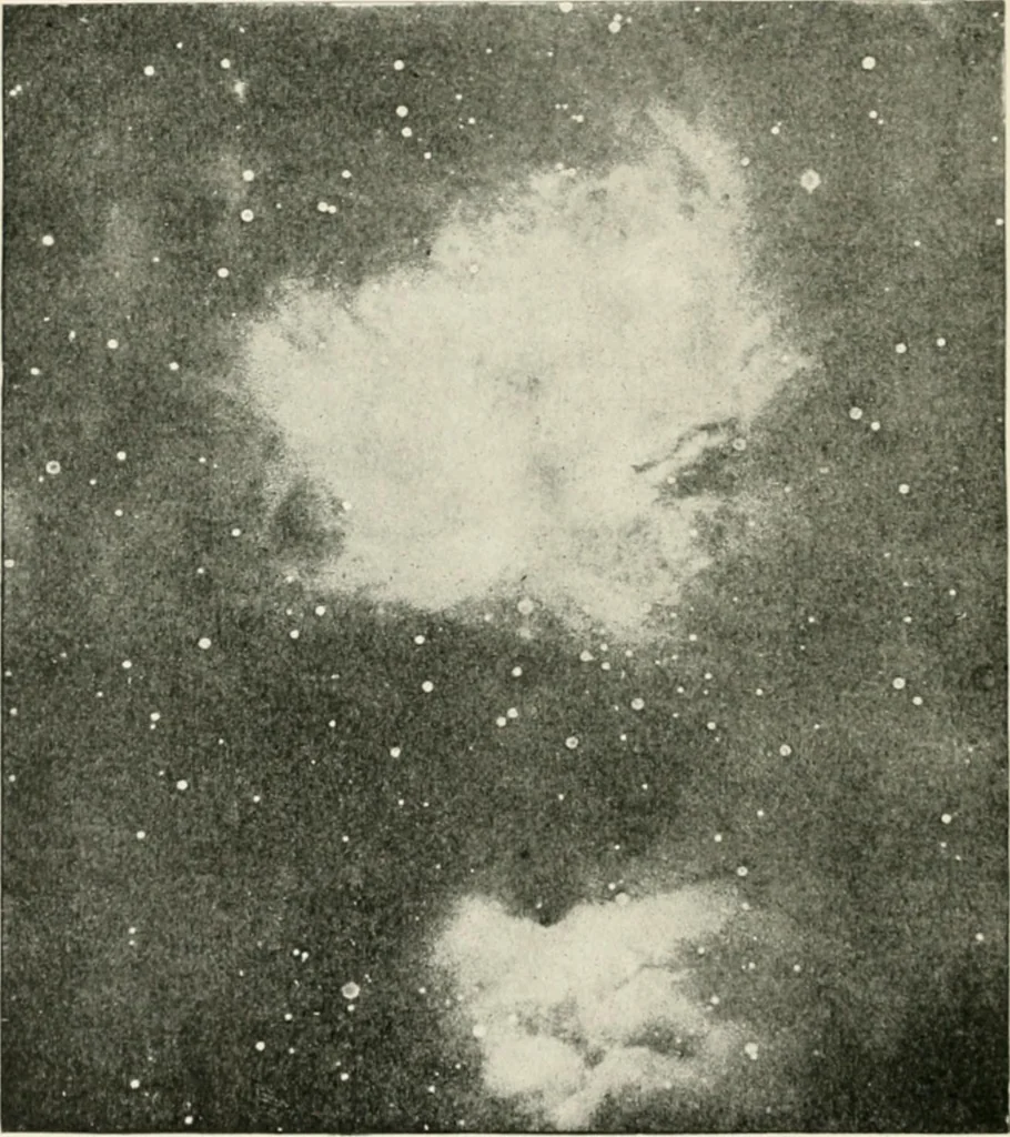 An illustration from Stars and telescopes; a hand-book of popular astronomy founded on the 9th ed. of Lynn's Celestial motions, 1901, leaf 291