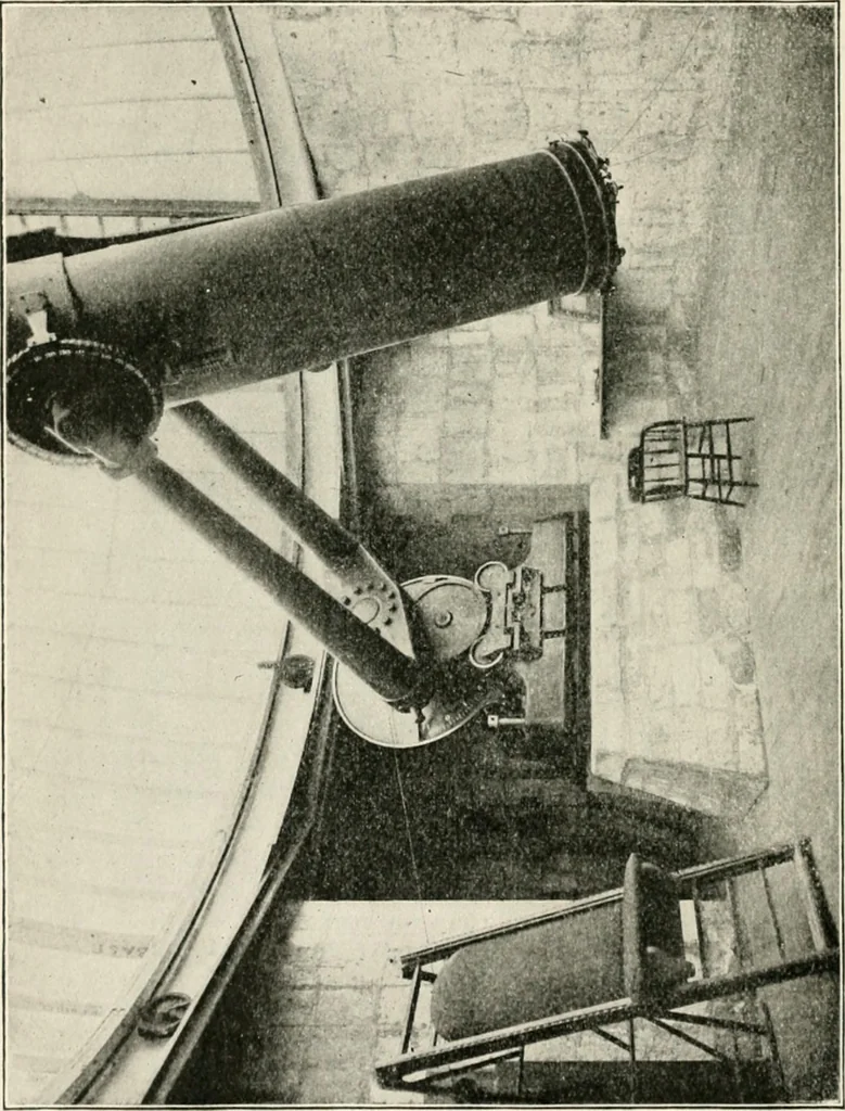 An illustration from Stars and telescopes; a hand-book of popular astronomy founded on the 9th ed. of Lynn's Celestial motions, 1901, leaf 317