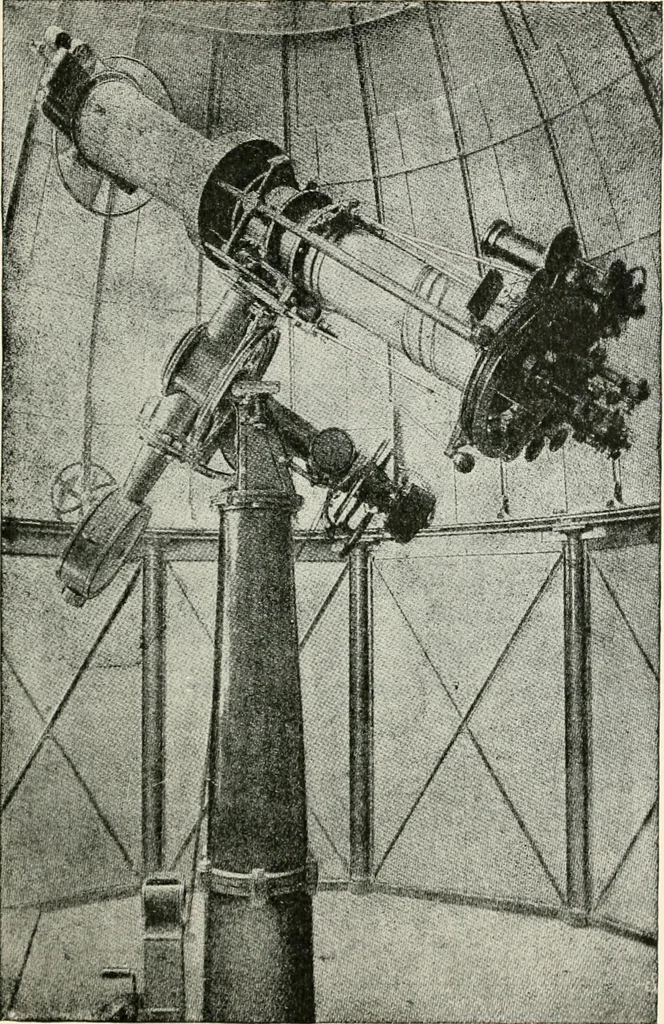 An illustration from Stars and telescopes; a hand-book of popular astronomy founded on the 9th ed. of Lynn's Celestial motions, 1901, leaf 330