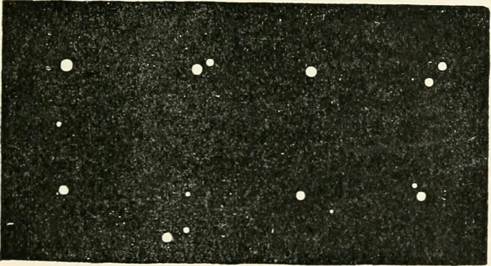 An illustration from Stars and telescopes; a hand-book of popular astronomy founded on the 9th ed. of Lynn's Celestial motions, 1901, leaf 334