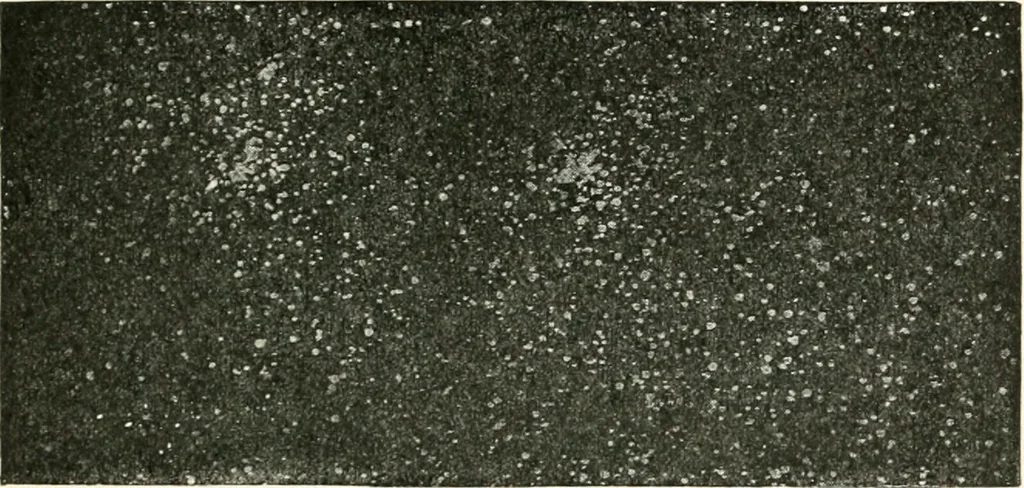 An illustration from Stars and telescopes; a hand-book of popular astronomy founded on the 9th ed. of Lynn's Celestial motions, 1901, leaf 350