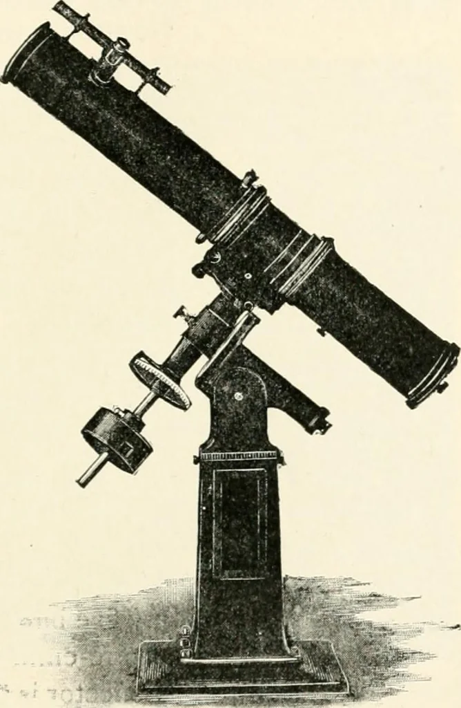 An illustration from Stars and telescopes; a hand-book of popular astronomy founded on the 9th ed. of Lynn's Celestial motions, 1901, leaf 374