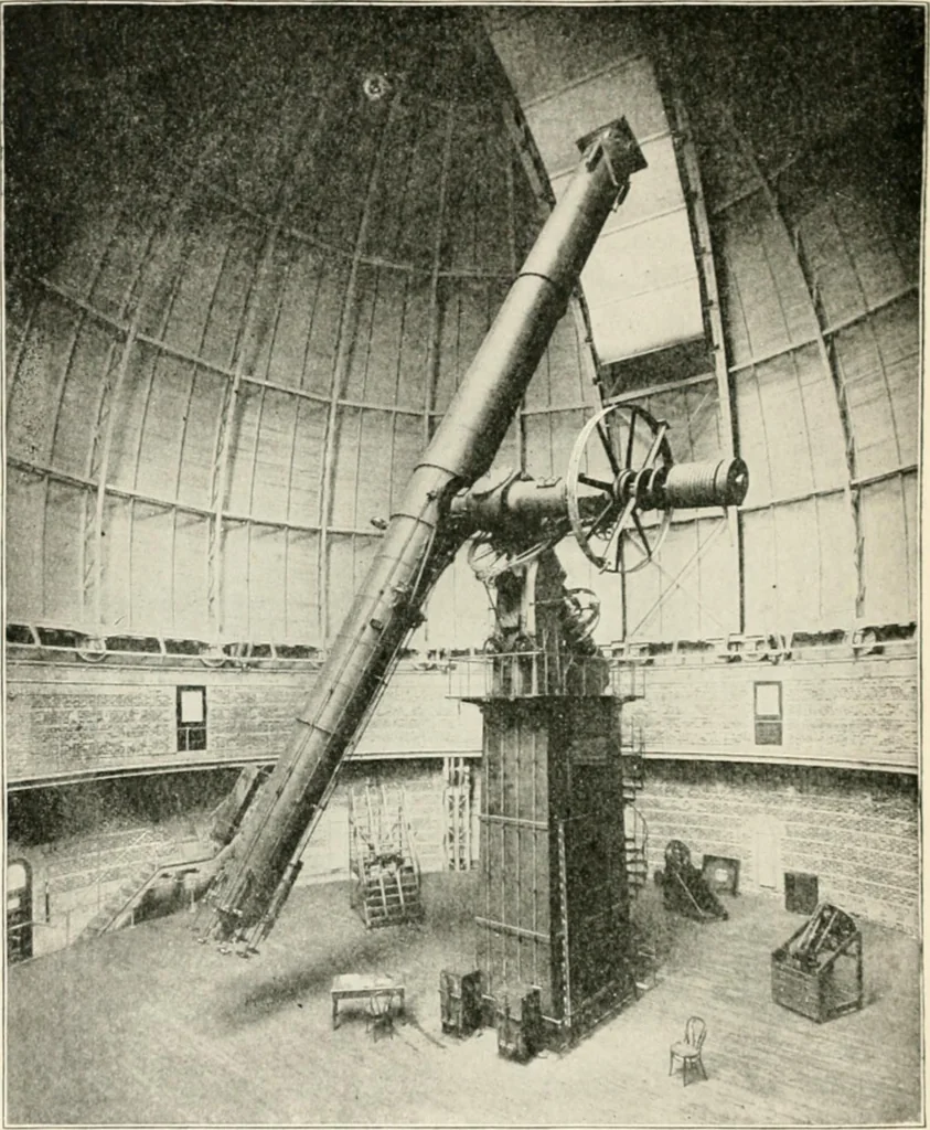 An illustration from Stars and telescopes; a hand-book of popular astronomy founded on the 9th ed. of Lynn's Celestial motions, 1901, leaf 391
