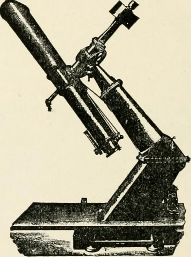 An illustration from Stars and telescopes; a hand-book of popular astronomy founded on the 9th ed. of Lynn's Celestial motions, 1901, leaf 91