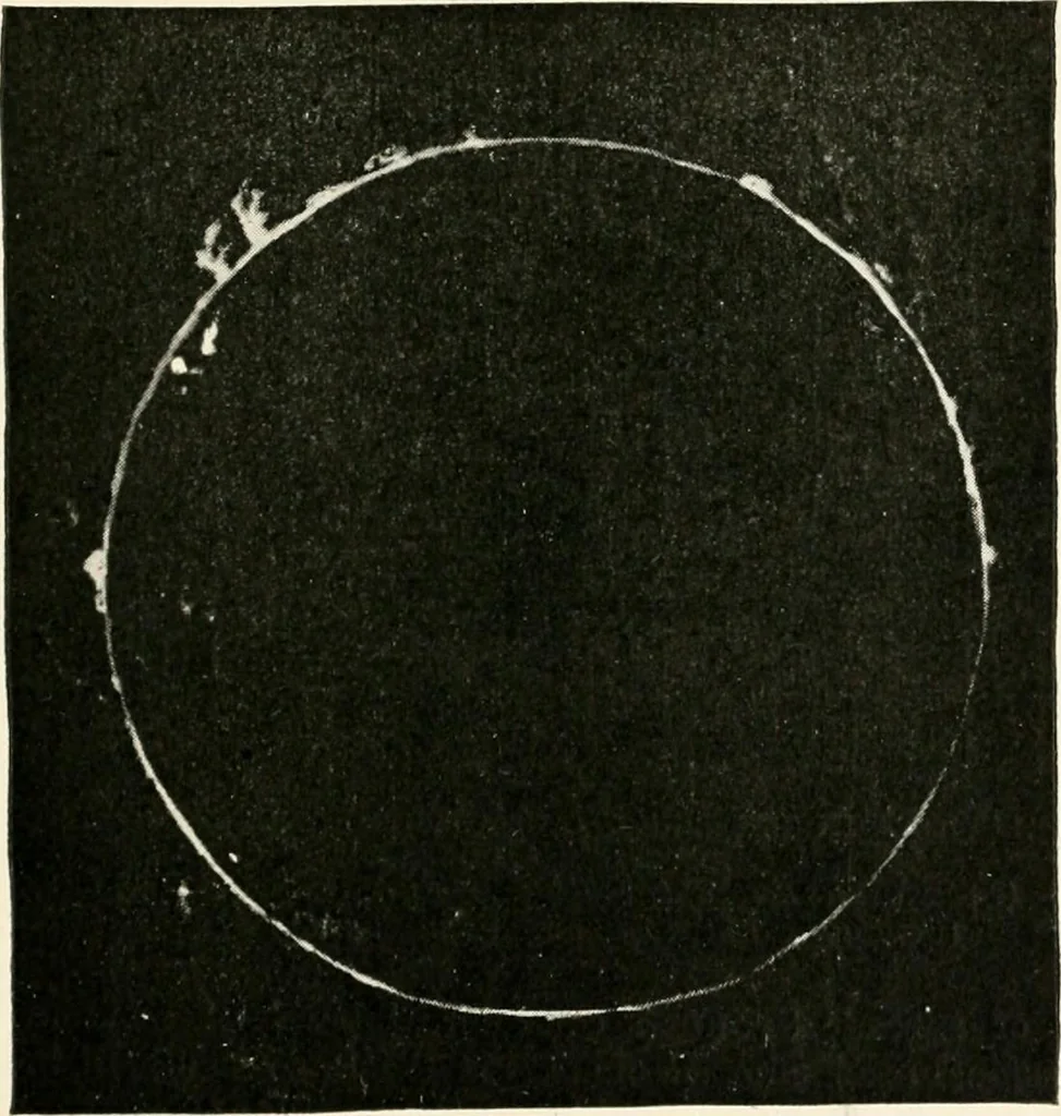 An illustration from Stars and telescopes; a hand-book of popular astronomy founded on the 9th ed. of Lynn's Celestial motions, 1901, leaf 98