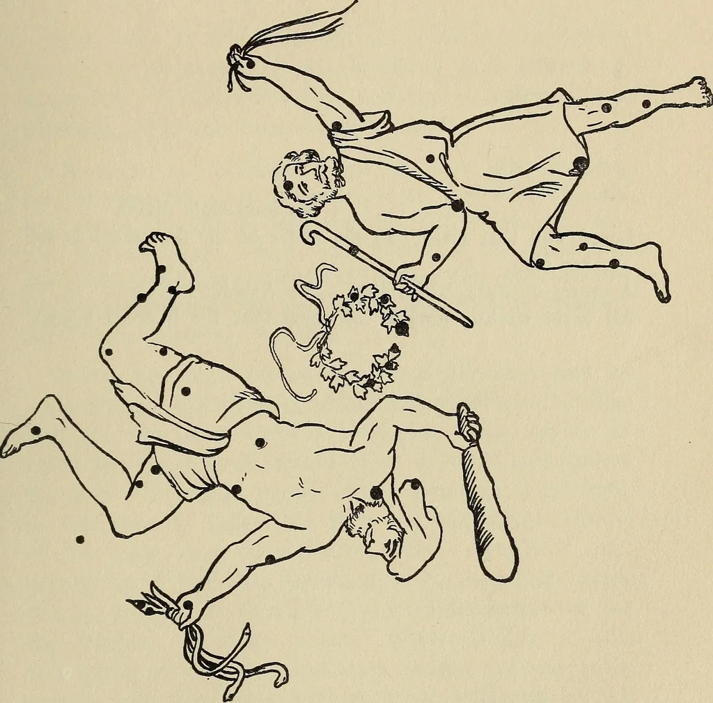 An illustration from The stars and their stories; a book for young people, 1913, leaf 180