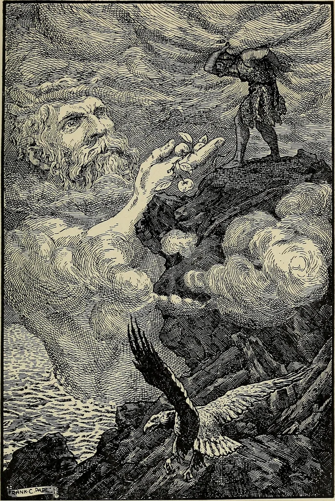An illustration from The stars and their stories; a book for young people, 1913, leaf 198