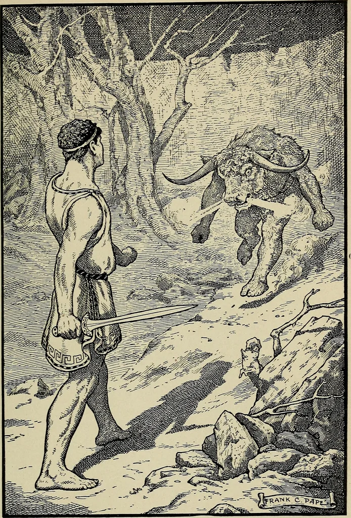An illustration from The stars and their stories; a book for young people, 1913, leaf 216
