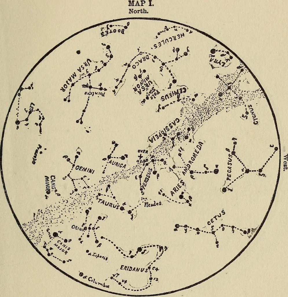 An illustration from The stars and their stories; a book for young people, 1913, leaf 290