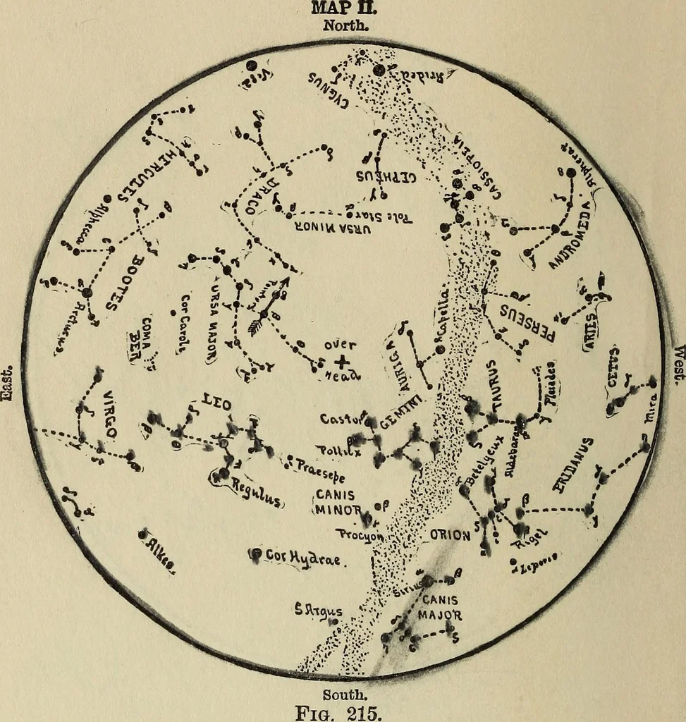 An illustration from The stars and their stories; a book for young people, 1913, leaf 291