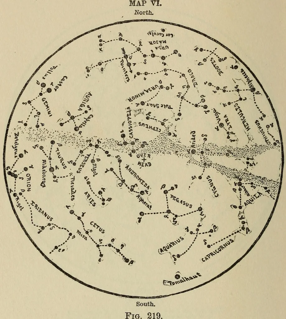 An illustration from The stars and their stories; a book for young people, 1913, leaf 295
