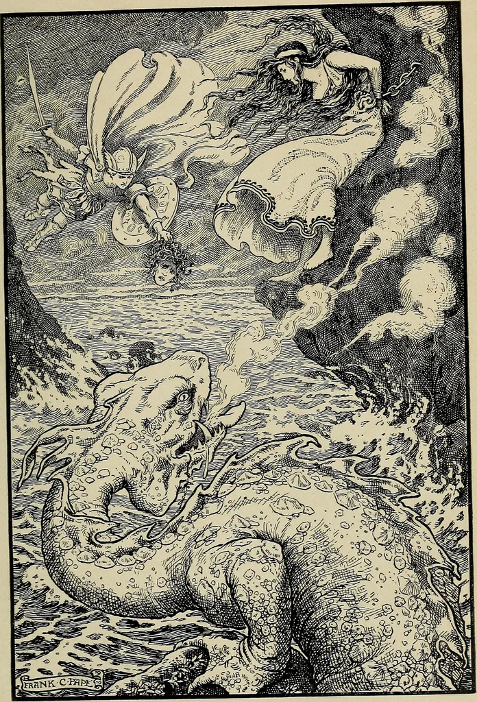 An illustration from The stars and their stories; a book for young people, 1913, leaf 94
