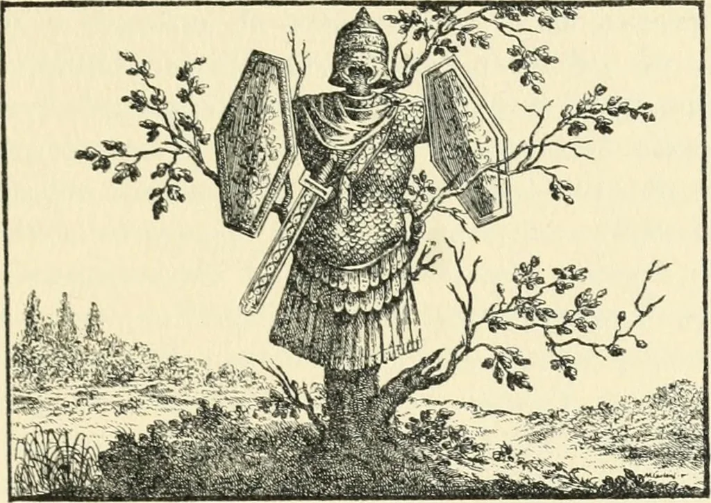 An illustration from Starye gody, 1907, leaf 206